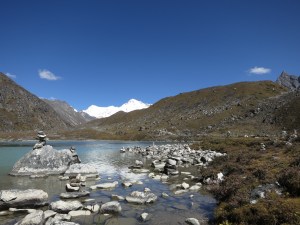 First Lake, in the Gokyo Valley, en route to Gokyo
