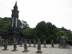 Statues of attendant mandarins, at the Tomb of Emperor Khai Dinh Statues of attendant mandarins, at the Tomb of Emperor Khai Dinh