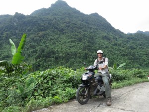 Me enjoying my time on a scooter in Phong Nha-Ke Bang National Park Me enjoying my time on a scooter in Phong Nha-Ke Bang National Park