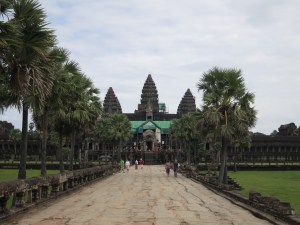 Approaching the central temple within Angkor Wat
