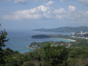 Looking up the coast towards Patong