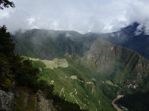 Machu Picchu and Huayna Picchu, seen from the Sun Gate