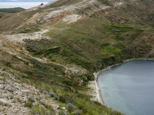 The main set of ruins on Isla del Sol (top left)