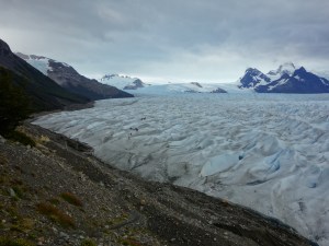 Perito Moreno Glacier up close, just before the beginning of the ‘Big Ice’ trek across the ice