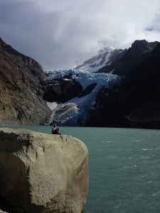 In front of Glacier Piedras Blancas In front of Glacier Piedras Blancas