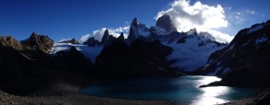 The view from Laguna de los Tres The view from Laguna de los Tres