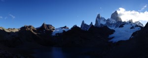 Mount Fitz Roy (right), seen from the end of the hike out to Laguna de los Tres Mount Fitz Roy (right), seen from the end of the hike out to Laguna de los Tres